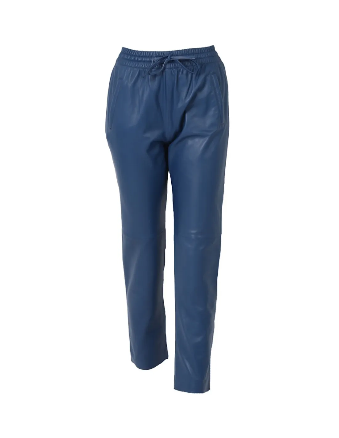 Pantalon jogpant en cuir Oakwood Gift Ref 50426 Bleu Fonce