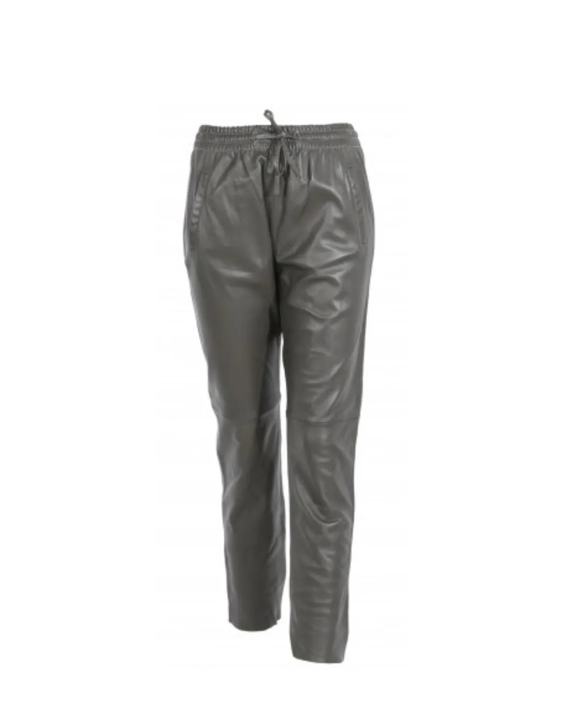 Pantalon jogpant en cuir Oakwood Gift Ref 50426 kaki fonce