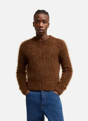 PULL EN ALPAGA MOHAIR BROSSé - AMI PARIS pour HOMME | Printemps