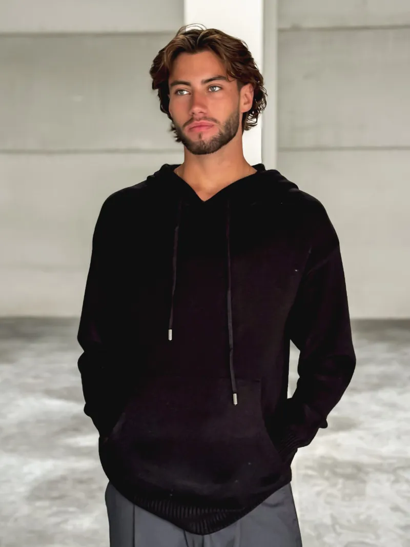 Pull à capuche Arthur - Noir