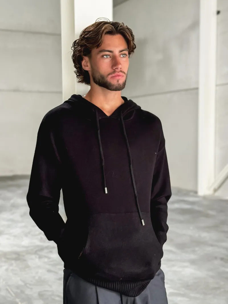 Pull à capuche Arthur - Noir