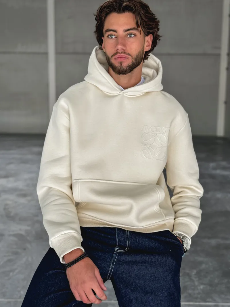 Pull à capuche Ben - Crème