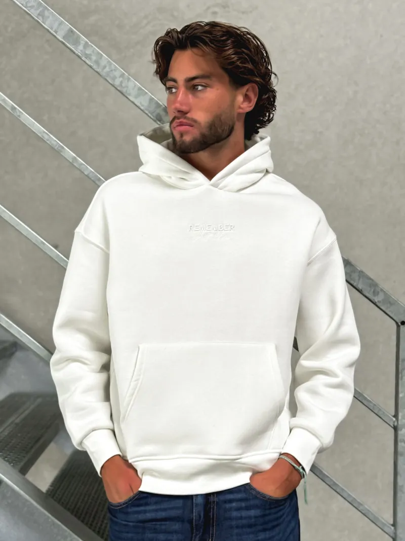 Pull à capuche Samuel - Blanc