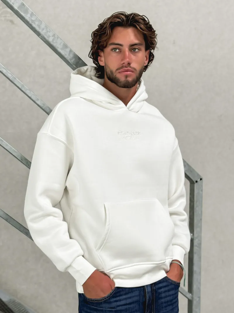 Pull à capuche Samuel - Blanc