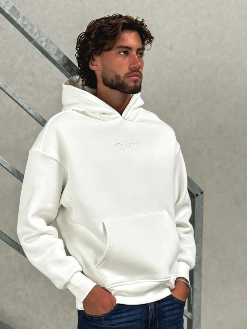 Pull à capuche Samuel - Blanc