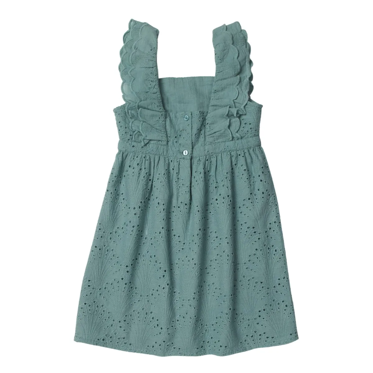 Robe de cérémonie fille coton Emeraude