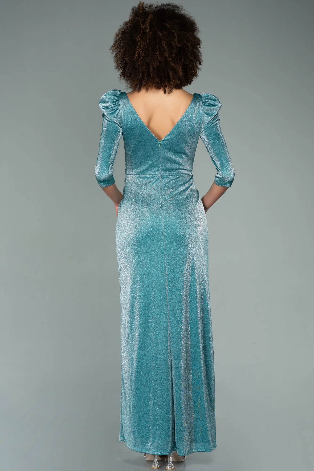 Robe de Soirée Longue Cuivre ABU3996