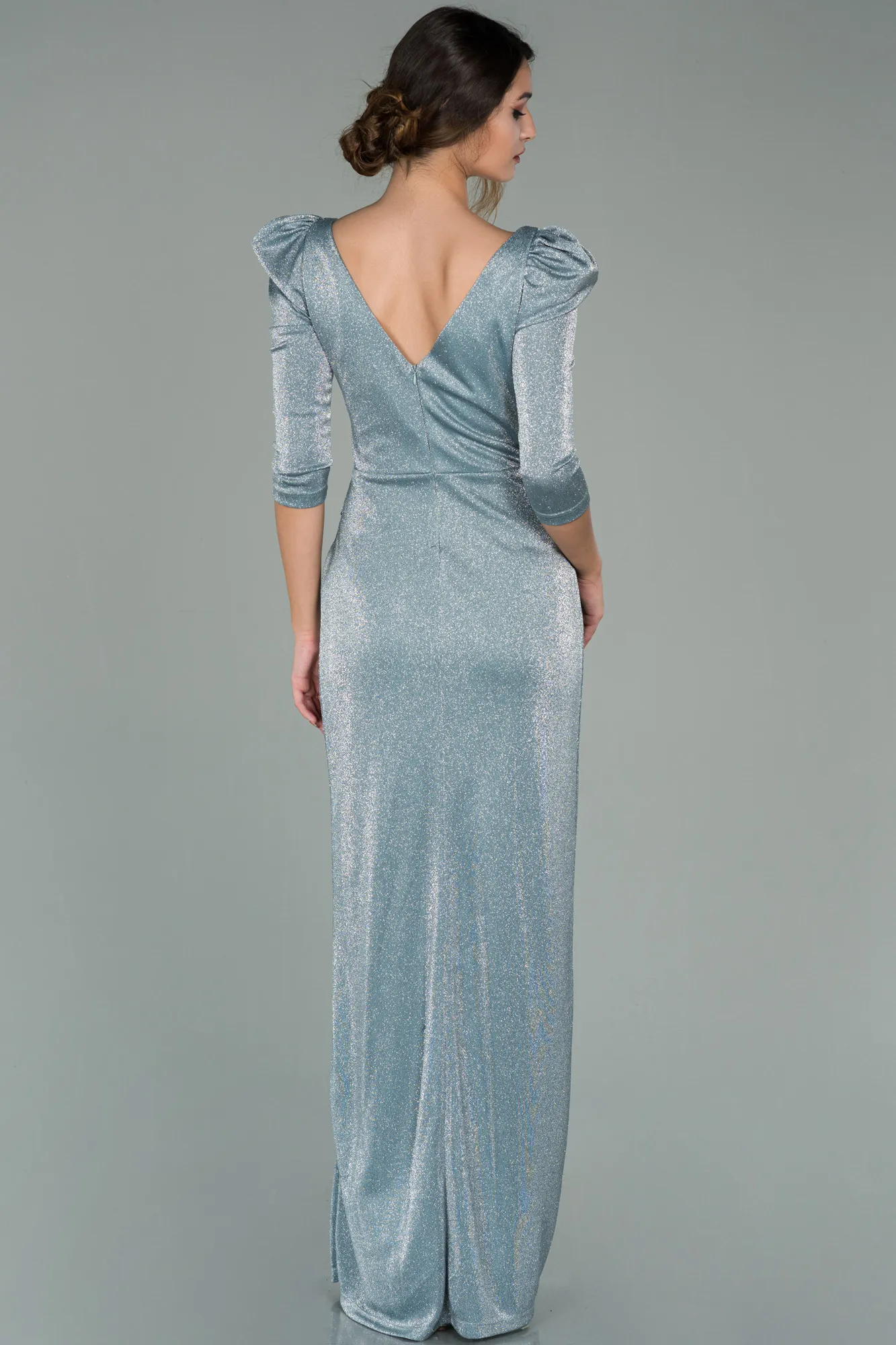 Robe de Soirée Longue Cuivre ABU3996