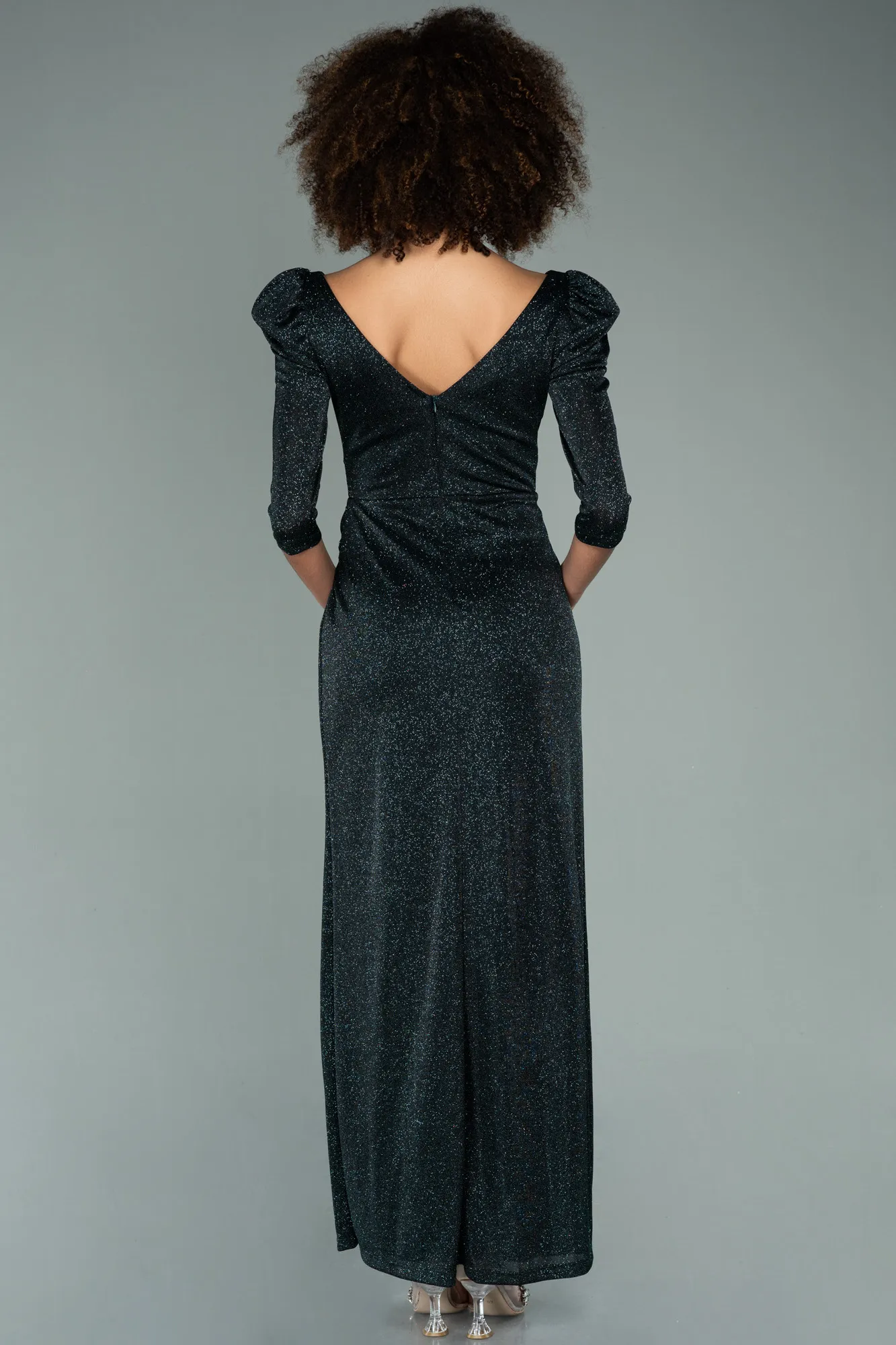 Robe de Soirée Longue Cuivre ABU3996