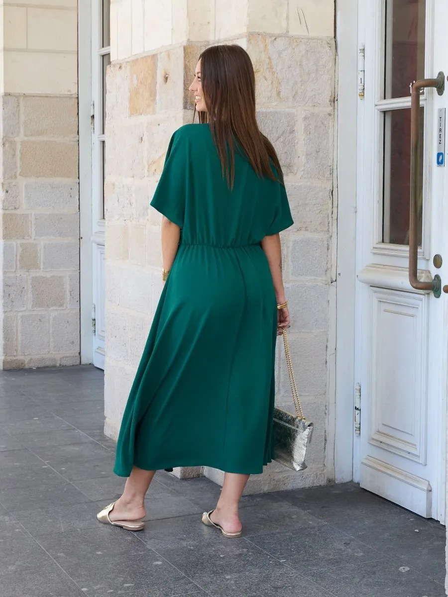 Robe longue Helena Vert sapin