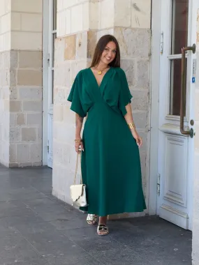 Robe longue Helena Vert sapin