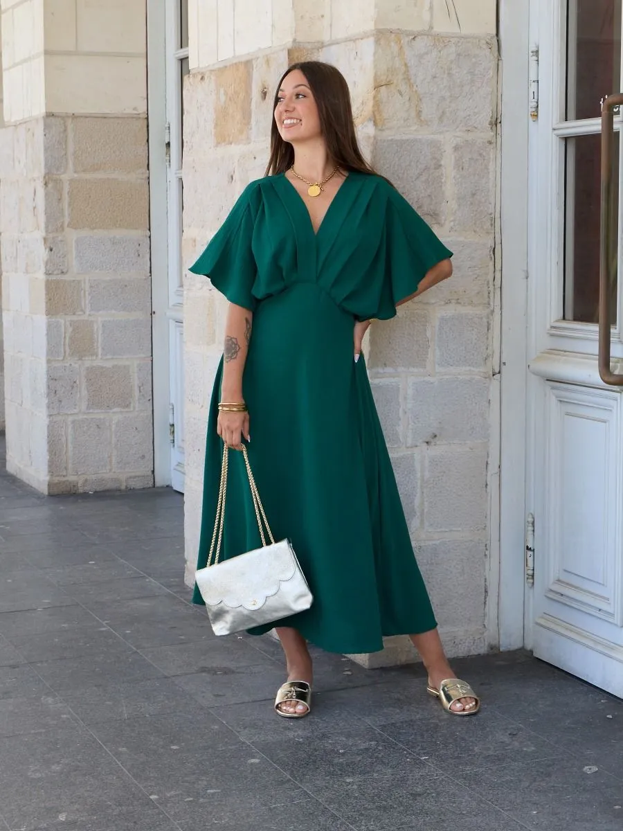 Robe longue Helena Vert sapin