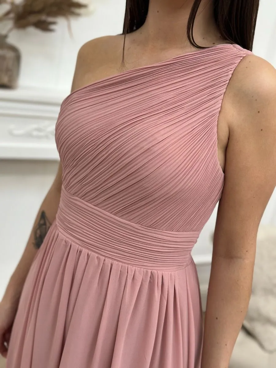 Robe longue Maëlys Vieux Rose