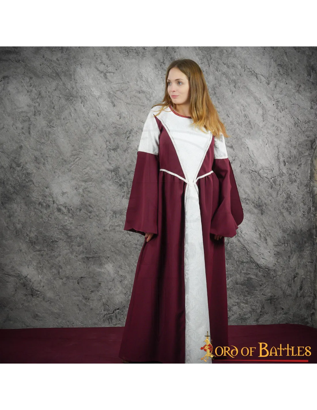 Robe longue médiévale romaine femme modèle Ramona ⚔️ Boutique Épées