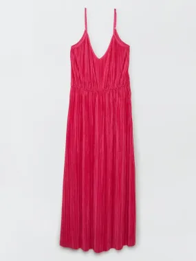 Robe longue plissée 'JDY' - Fuchsia