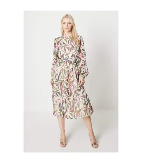 Robe mi-longue femme multicolore Principles