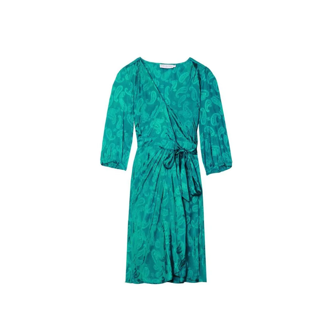 Robe Shima vert en viscose | 3 Suisses