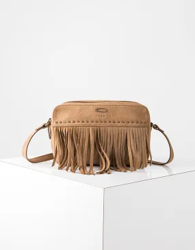 Sac pochette à franges femme