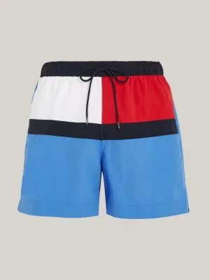 Short de bain mi-long Hilfiger Flag | Bleu | Tommy Hilfiger