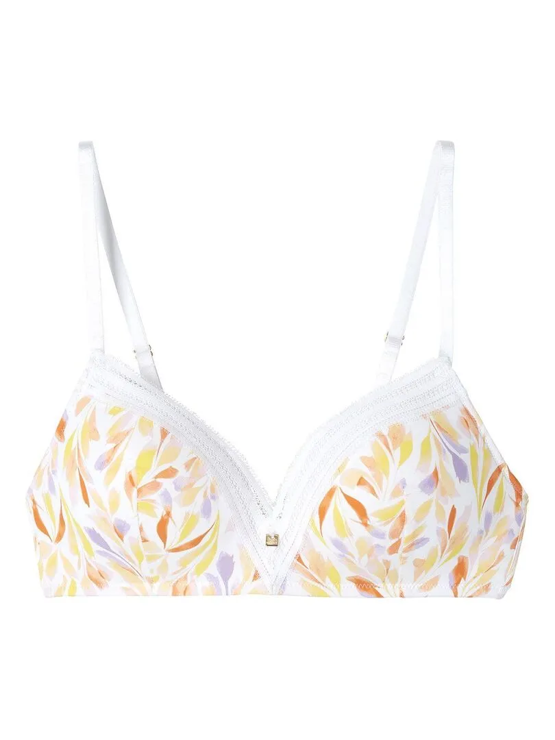 Soutien-gorge sans armatures coque souple PAMPA - Camille Cerf & Pomm'Poire - Blanc