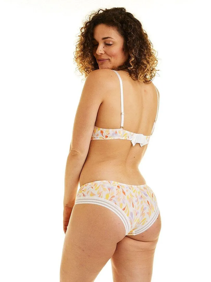 Soutien-gorge sans armatures coque souple PAMPA - Camille Cerf & Pomm'Poire - Blanc