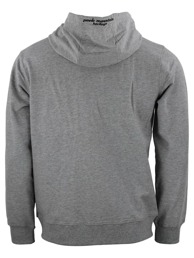 Sweat zippé à capuche homme CAGE - PEAK MOUNTAIN - Gris