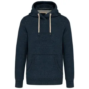 Sweat à capuche aspect vintage - Homme - KV2308 - bleu nuit chiné 