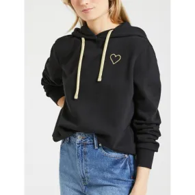 Sweat à capuche coeur noli noir femme - Only | wimod