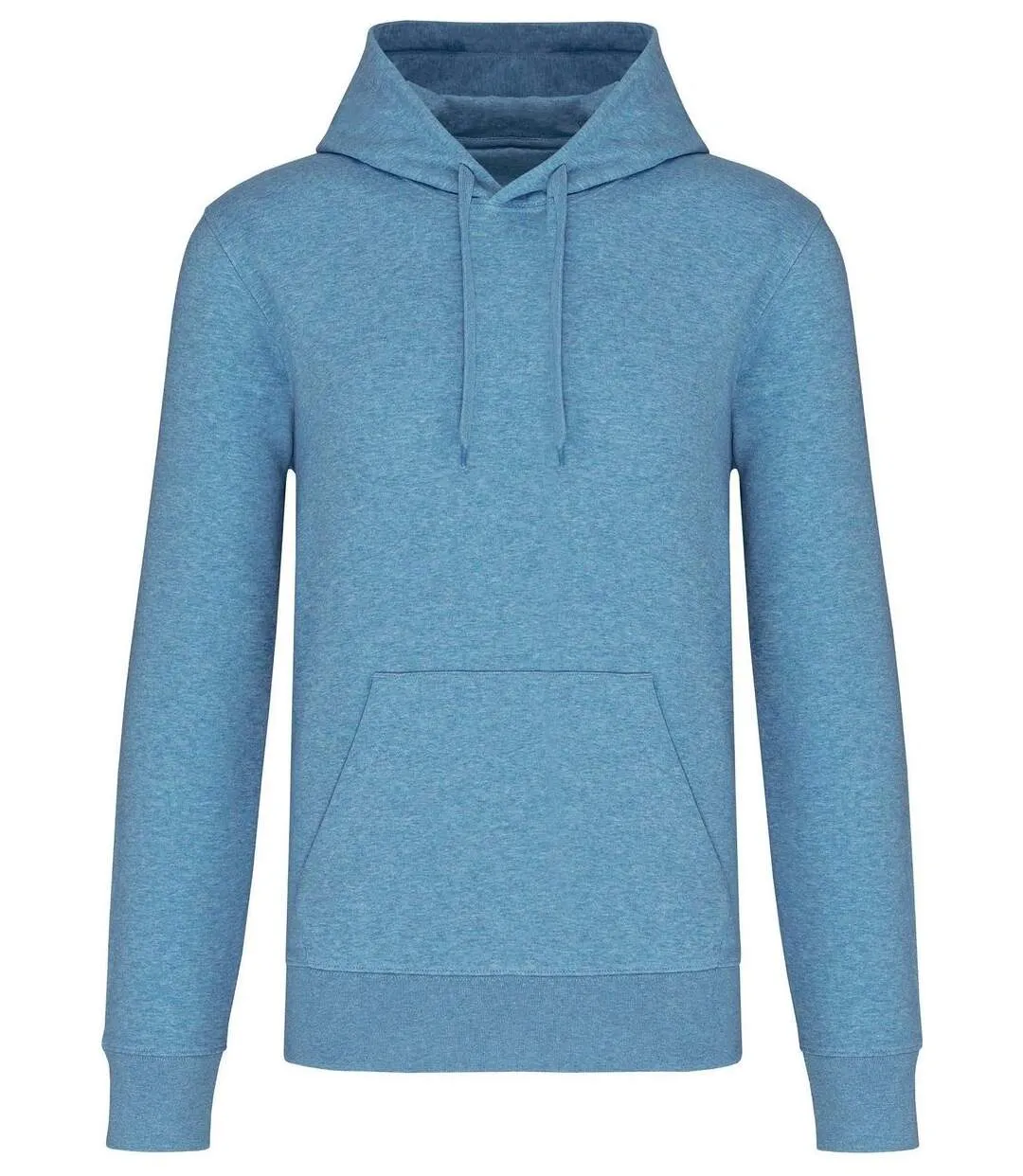 Sweat à capuche écoresponsable - Homme - K4027 - bleu nuageux chiné