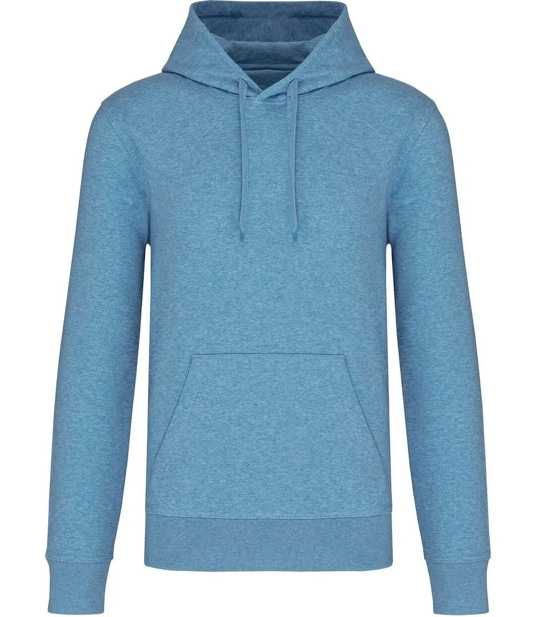 Sweat à capuche écoresponsable - Homme - K4027 - bleu nuageux chiné