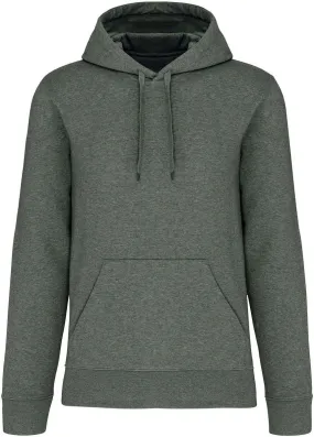 Sweat à capuche écoresponsable - Homme - K4027 - vert fougère chiné 