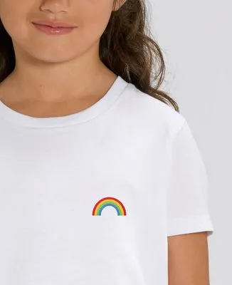 T-Shirt femme Arc en ciel (brodé)