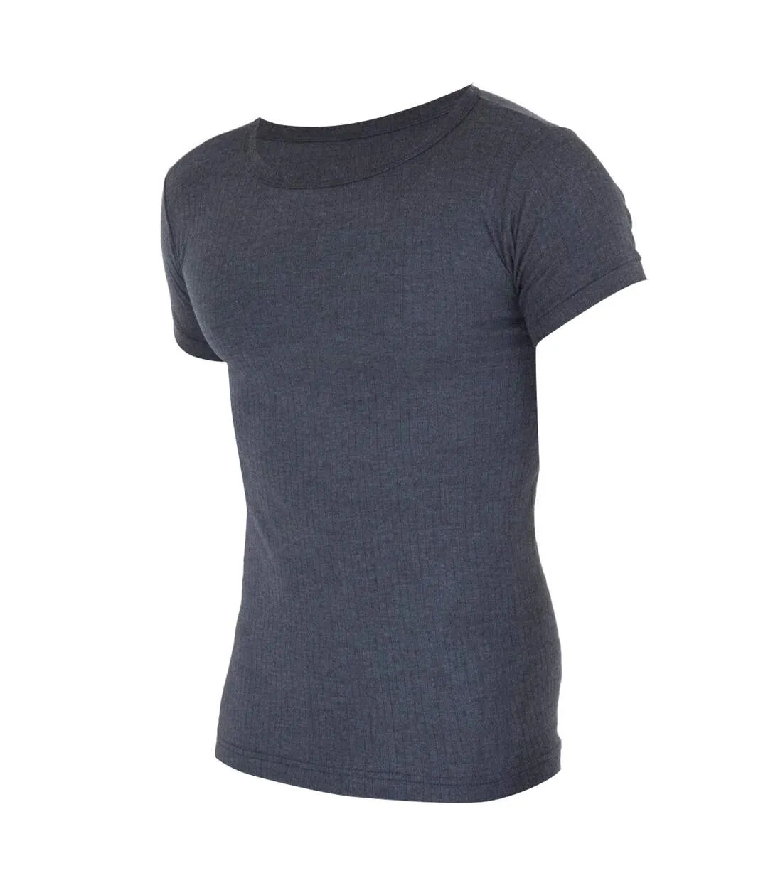 T-shirt thermique à manches courtes en viscose homme charbon Floso