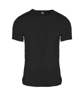 T-shirt thermique à manches courtes en viscose homme noir Floso