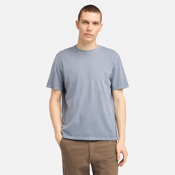 T-shirt à manches courtes Dunstan River teint en pièce pour homme en gris