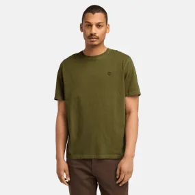 T-shirt à manches courtes Dunstan River teint en pièce pour homme en vert