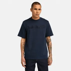 T-shirt à manches courtes Hampthon pour homme en bleu foncé