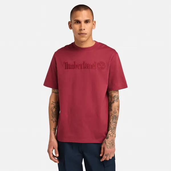 T-shirt à manches courtes Hampthon pour homme en rouge