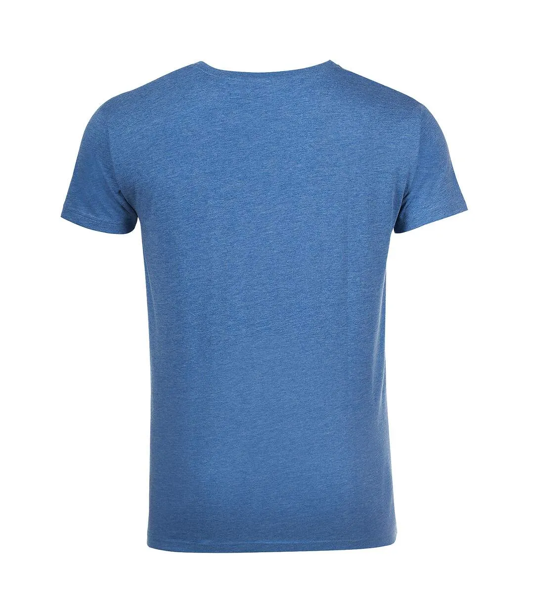 T-shirt à manches courtes homme bleu chiné SOLS