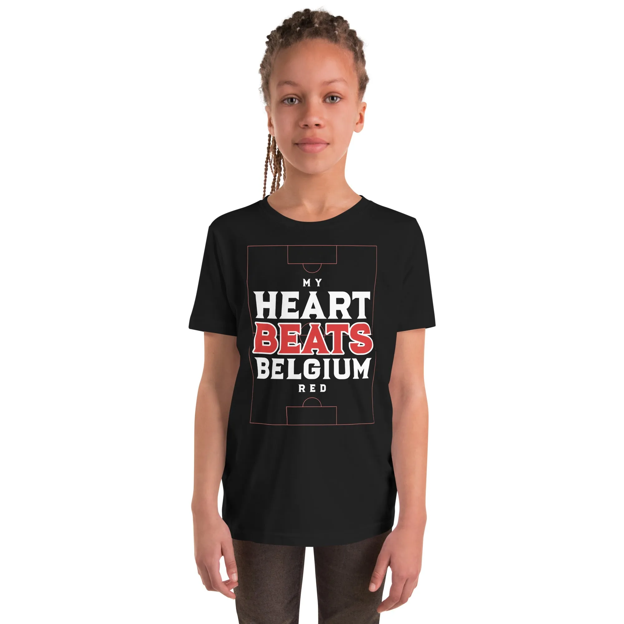 T-shirt à Manches Courtes pour Adolescent - BELGIUM FOOTBALL