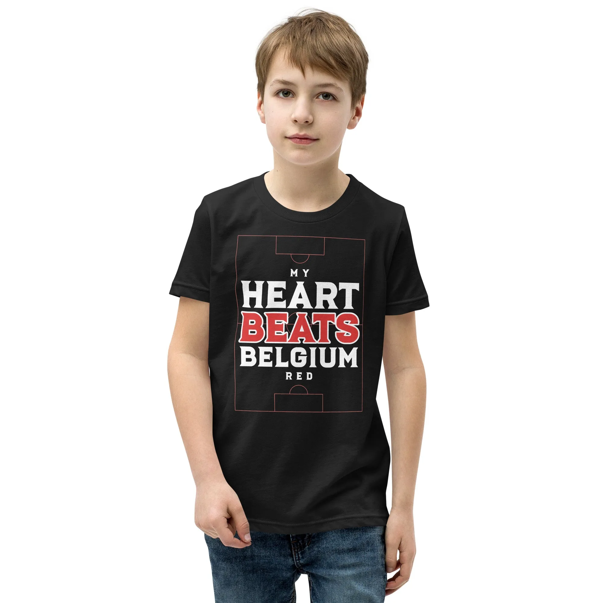 T-shirt à Manches Courtes pour Adolescent - BELGIUM FOOTBALL