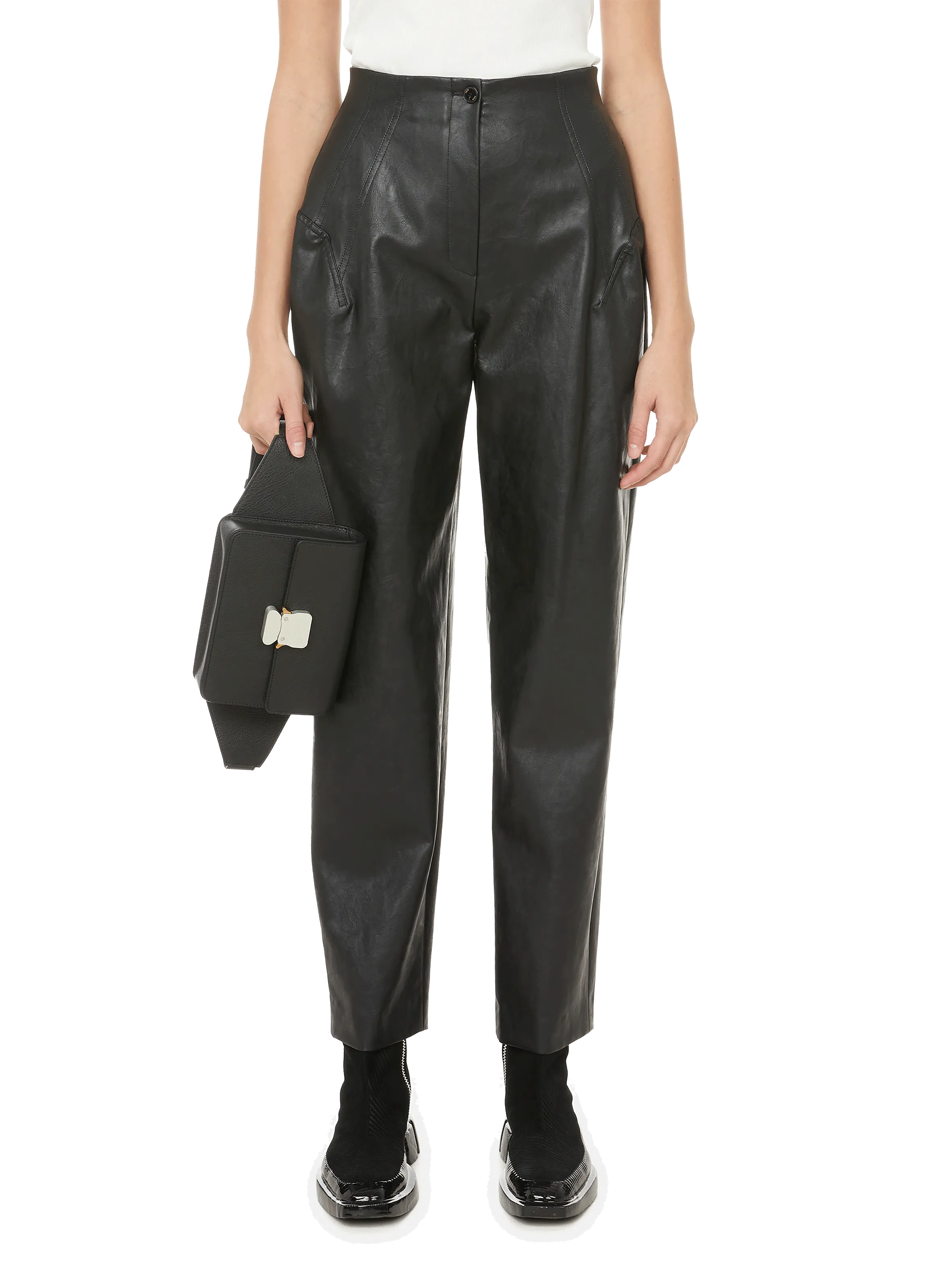 YCH  Pantalon en cuir vegan - Noir