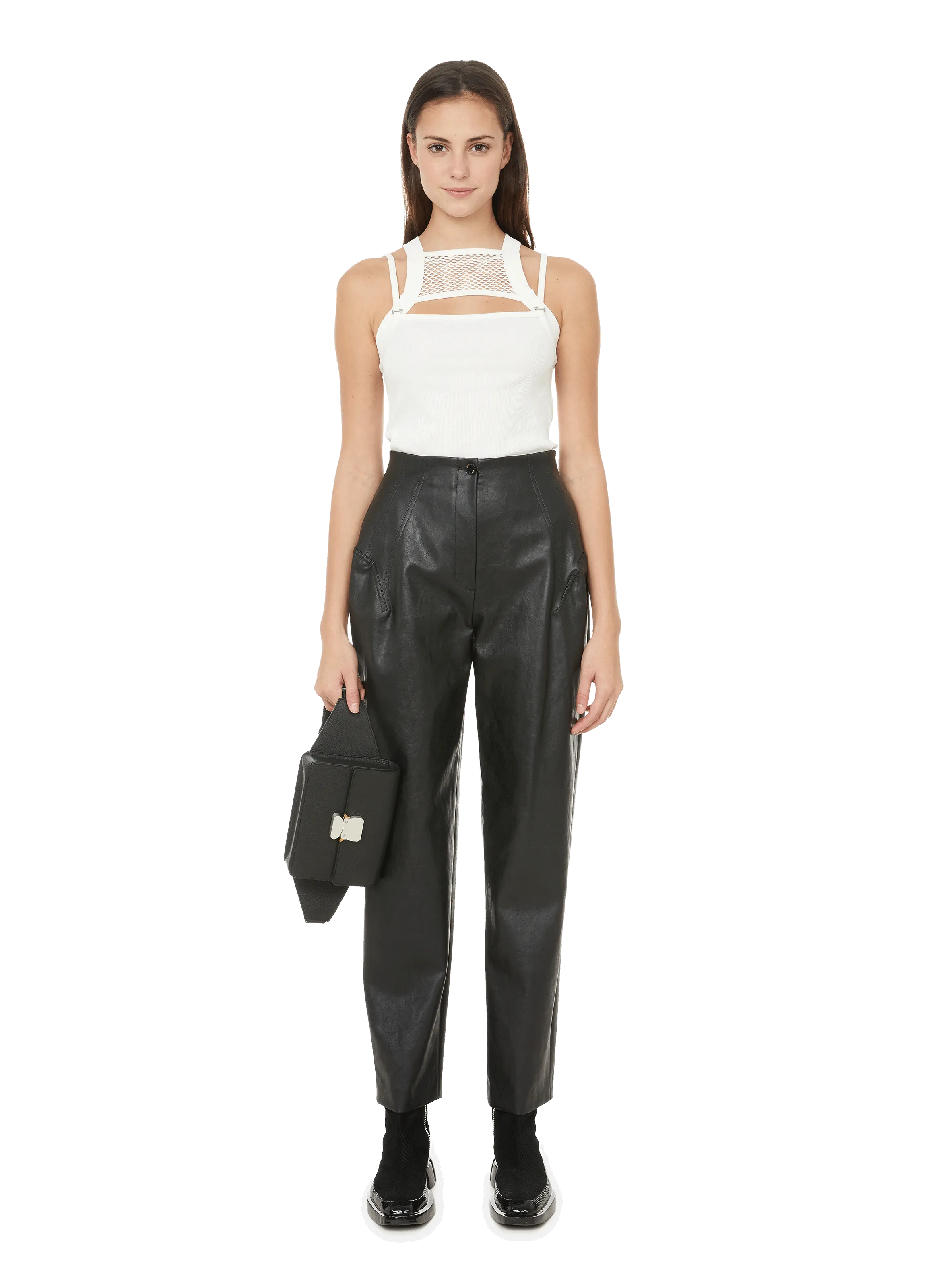 YCH  Pantalon en cuir vegan - Noir