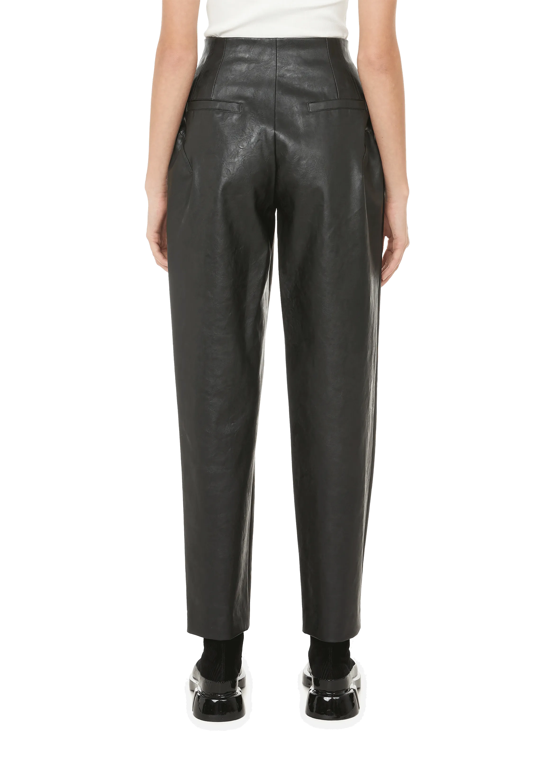 YCH  Pantalon en cuir vegan - Noir